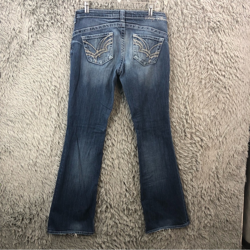 Big Star Jeans Womens 28R Casey K Low Rise Fit Distressed Whiskered Bootcut
